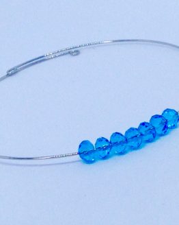 Bracelet chic avec brillants bleus