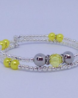 Bracelet miroir jaune