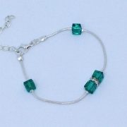 Bracelet brillants verts