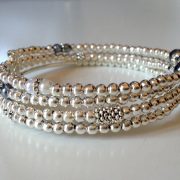 Bracelet Gris Blanc Argenté – Image 2