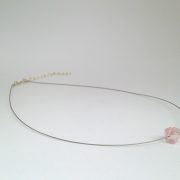 collier cube rose pâle – Image 2