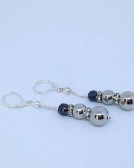 Boucles d'oreilles pendantes argent