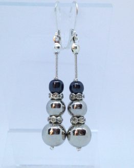 Boucles d'oreilles pendants argent