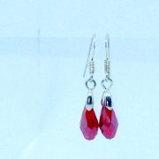 Mini dormeuses rouges vif