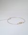 Bracelet transparent et or