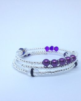 Bracelet Mauve 3 tours