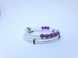 Bracelet Mauve 3 tours