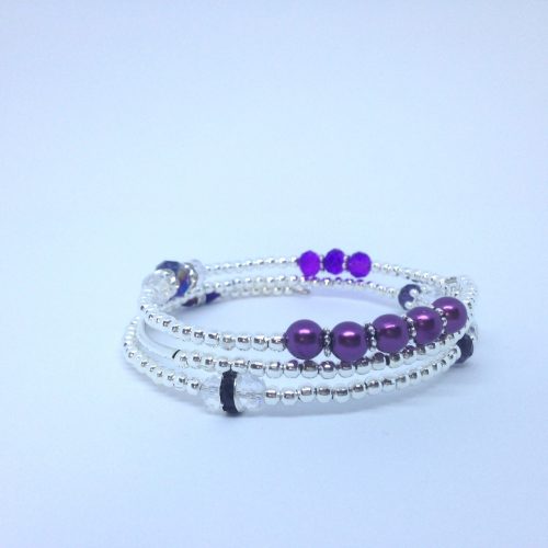 Bracelet Mauve 3 tours