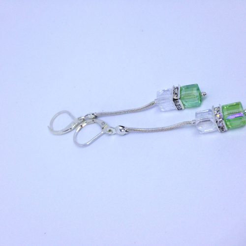 Boucles d'oreilles "vert lumineux" – Image 2