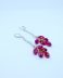 Boucles d'oreilles Grappes rouges