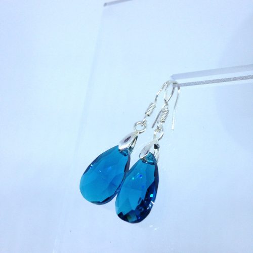 Boucles d'oreilles MG bleues – Image 2