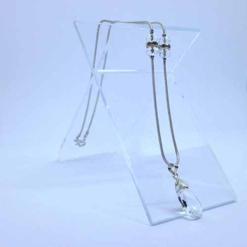 Collier cristal avec larme – Image 2