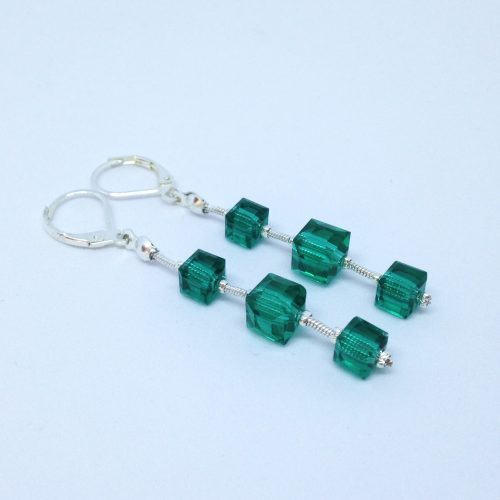 Boucles d'oreilles Cascade verte – Image 3