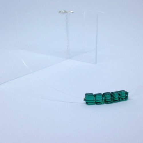 Collier RC 5 cubes Émeraude – Image 3