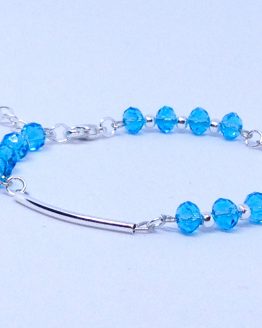 Bracelet pas cher et élégant - bleu cristal