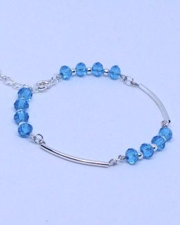 Bracelet pas cher et élégant - bleu cristal