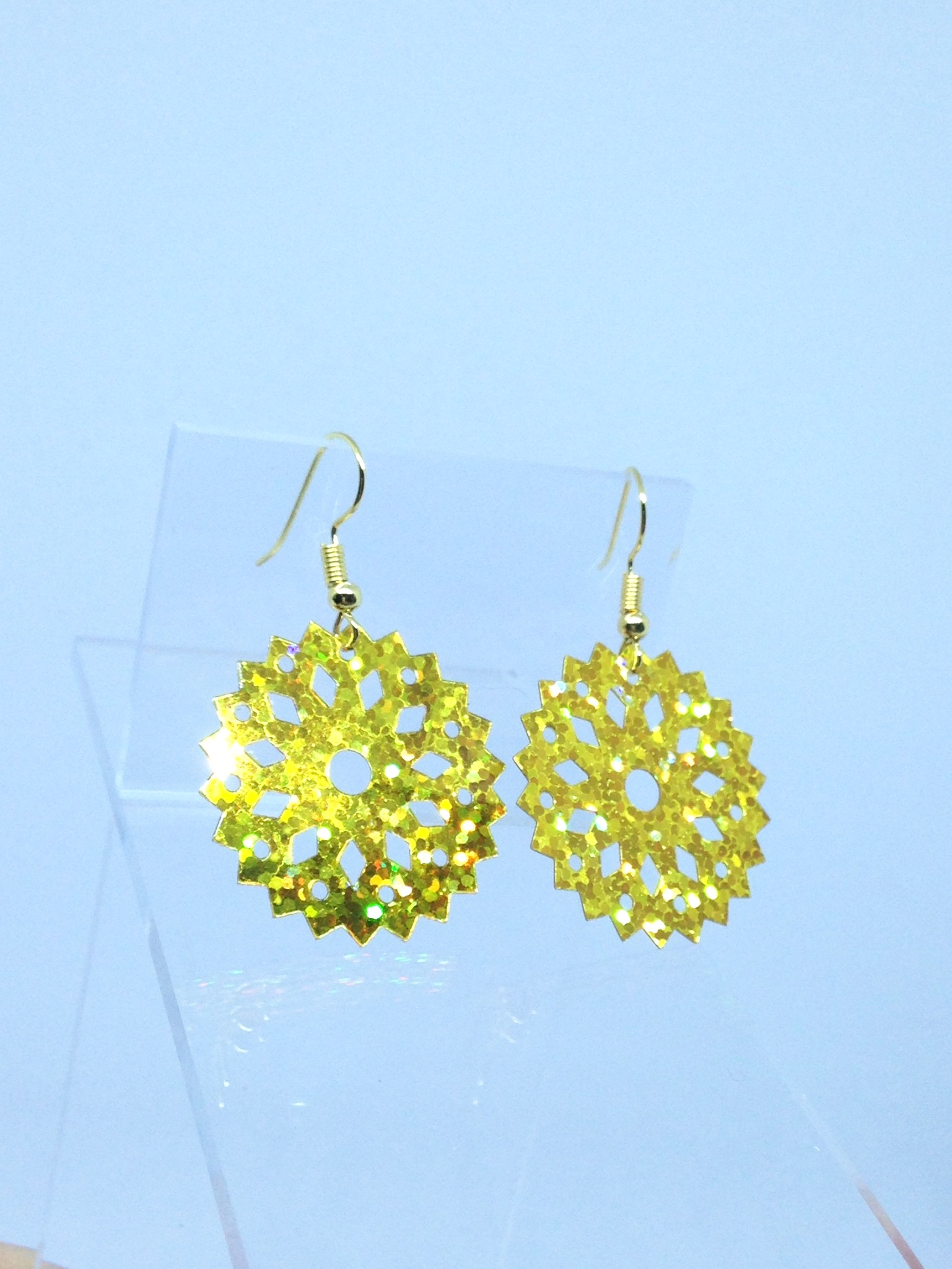 Bijoux De Noël Pour Femmes - Collier & Boucles D'oreilles Flocon De Neige Avec Clochette Et Perles | Cadeau Festif