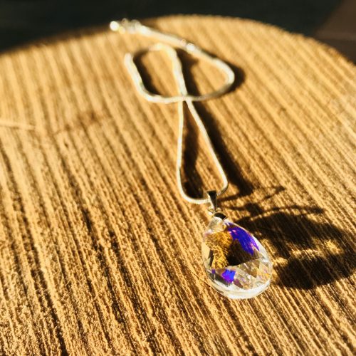Collier goutte arc-en-ciel Livia