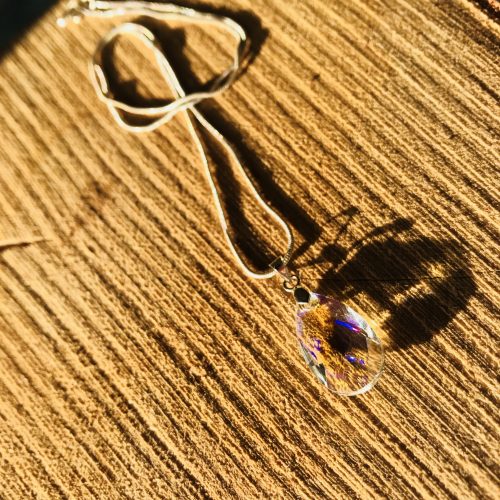 Collier goutte arc-en-ciel Livia