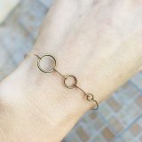 Bracelet ronds bronze et or plaqué Olivia