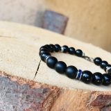 Bracelet homme avec cristal bleu Blasties