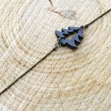 Bracelet sapin marron en bois