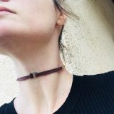 Bracelet et collier - Bijou modulable - marron et orange