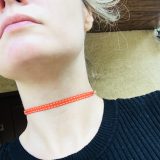 Bracelet et collier - Bijou modulable - marron et orange
