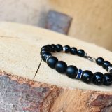 Bracelet homme avec cristal bleu Blasties