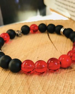 Bracelet rouge et noir reden