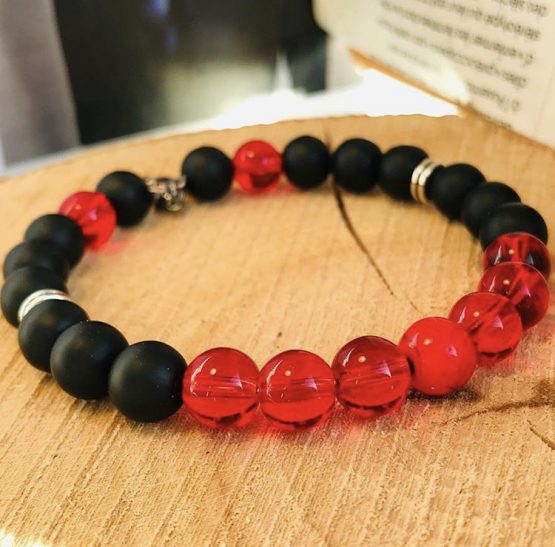 Bracelet rouge et noir reden