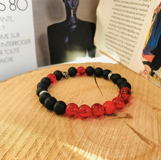 Bracelet rouge et noir reden