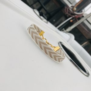 Bracelet unisex blanc et beige