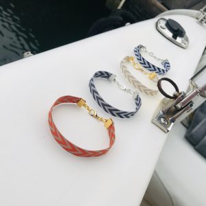 Bracelets unisexe orange, beige, gris ou bleu