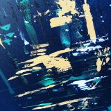 Tableau abstrait Moai