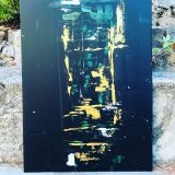 Toile abstraite Moai