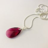 Collier Larme fuchsia « Sylvia » – Image 5