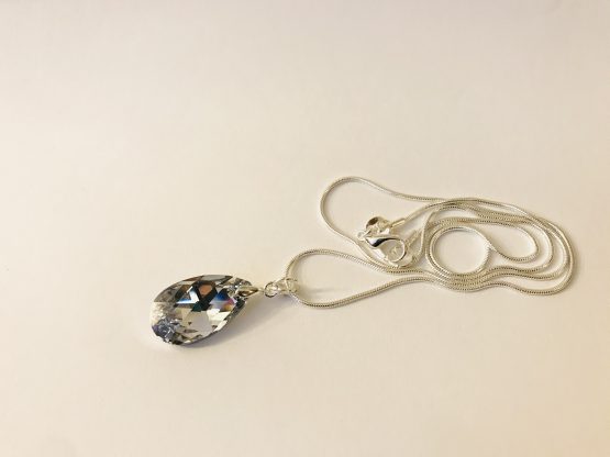 Collier goutte miroir Swarovski