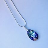 Collier larme violette Lila