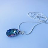 Collier larme violette Lila