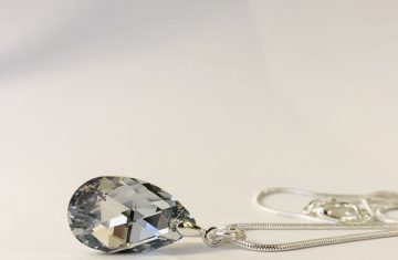 Collier goutte miroir Swarovski