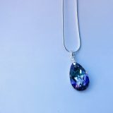Collier larme violette Lila