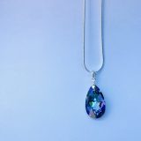 Collier larme violette Lila