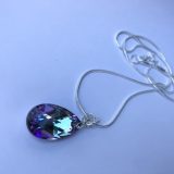Collier larme violette Lila