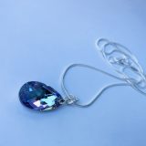 Collier larme violette Lila