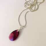 Collier Larme fuchsia « Sylvia » – Image 4