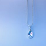 Collier avec cristal Aurore Boréale