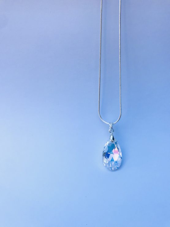 Collier avec cristal Aurore Boréale