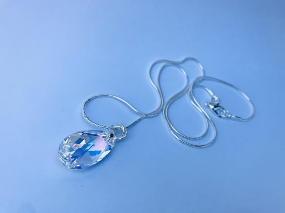 Collier avec cristal Aurore Boréale