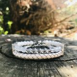 Bracelet double blanc Barbara
